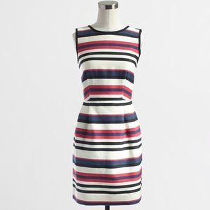 JCrew Factory multicolor stripe dress